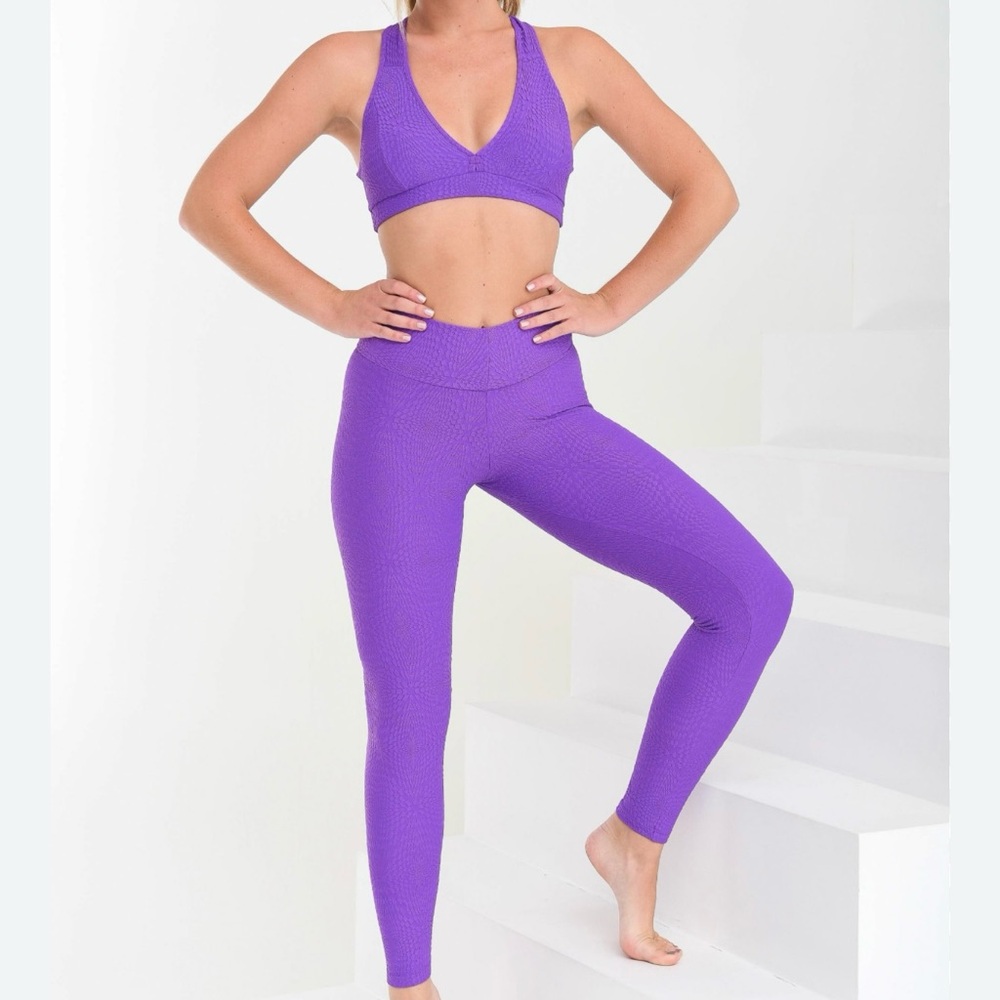 Booty by Brabants mermaid, purple daisy leggings